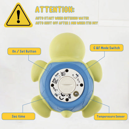 Baby Bath Thermometer, Bath Thermometer ,Temperature Fahrenheit, Turtle Bath Toy